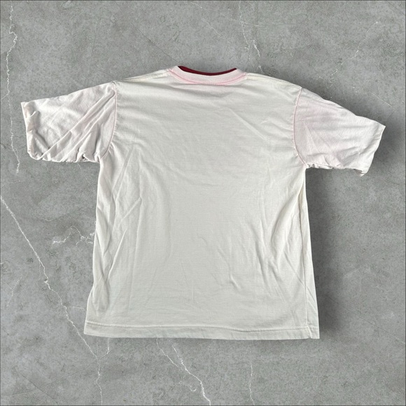 Vintage Hole Shirt Mens Large White Red 90s Courtney‎ Love Nirvana Logo Canadian - Picture 9 of 9